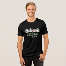 Pastell Kawaii Weihnachtskatzen Tri-Blend Shirt