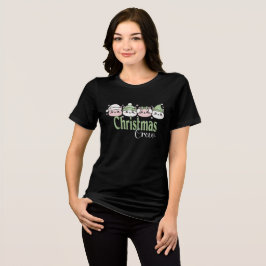 Pastell Kawaii Weihnachtskatzen Tri-Blend Shirt