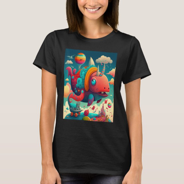 Pastell Kidcore Surreal Decora Ästhetisch T-Shirt (Vorderseite)