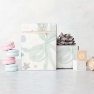 Pastell-Konfetti-Baby-Shower-Muster Sanftes Rosa Geschenkpapier