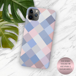 Pastell-Korallen-Rosa-Violett-Blau-Pixel-Art Case-Mate iPhone Hülle