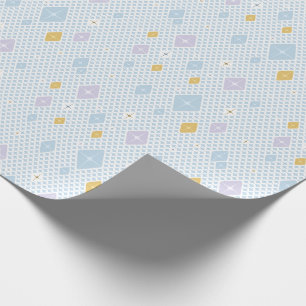 Pastell-Kristall-Stern-Muster Geschenkpapier