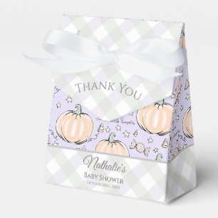 Pastell-Kürbis-Herbst-Geschenkbox Geschenkschachtel