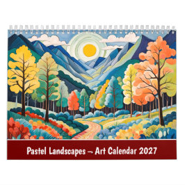 Pastell-Landschaften – Kunstkalender Kalender