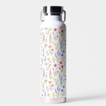 Pastell-Lavendel-Blau-Lachs-Rosa-Wildblumen