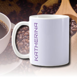 Pastell-Lavendel-Einfarbig-Klassisch-Persönlich Kaffeetasse