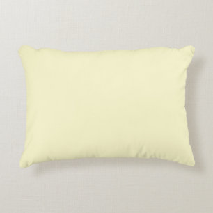 Pastell Lemon Yellow Pale Soft Meringue Yellow Zierkissen