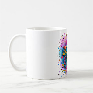 Pastell-Leoparden-Geburtstagskönigin Kaffeetasse