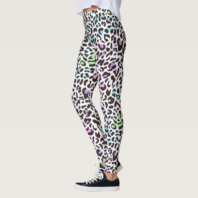 Pastell Leopardenprint Leggings (Links)