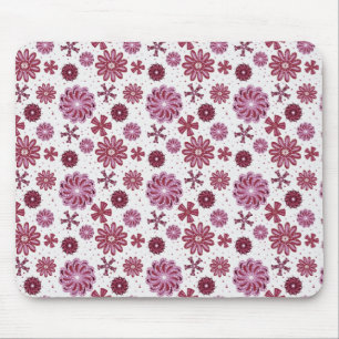 Pastell Lila Abstrakte Blume Mousepad