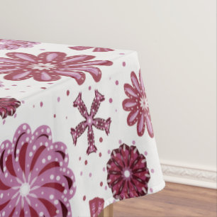 Pastell Lila Abstrakte Blume Tischdecke