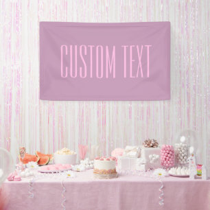 Pastell Lila und leicht rosa Moderner bearbeitba Banner