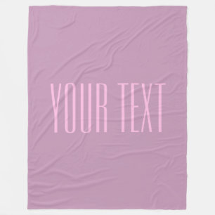 Pastell Lila und leicht rosa   Moderner bearbeitba Fleecedecke