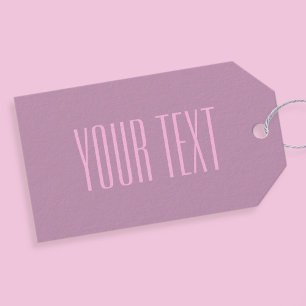 Pastell Lila und leicht rosa Moderner bearbeitba Geschenkanhänger