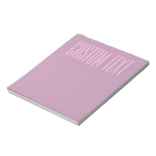 Pastell Lila und leicht rosa Moderner bearbeitba Notizblock