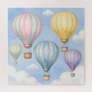 Pastell-Luftballons Himmel Puzzle