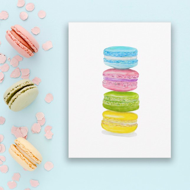 Pastell-Macarons-Farbstift Postkarte (Von Creator hochgeladen)