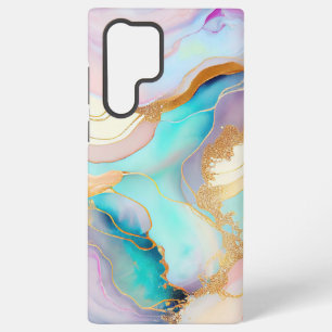 Pastell-Marmor-Tinten-Abstrakt-Glitzer-Kunst Samsung Galaxy Hülle