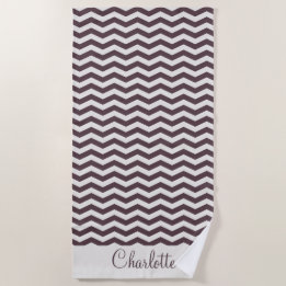 Pastell-Maroquin-Name-Zickzack-Streifen geometrisc Strandtuch