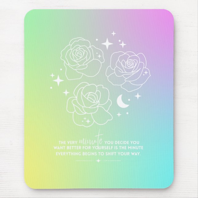 Pastell-Mauspad mit Glow-Up-Effekt Mousepad (Vorne)