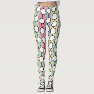 Pastell MCM farbenfrohe Linien Leggings