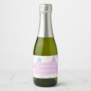 Pastell-Meerjungfrau-Mädchen 1. Geburtstag unter d