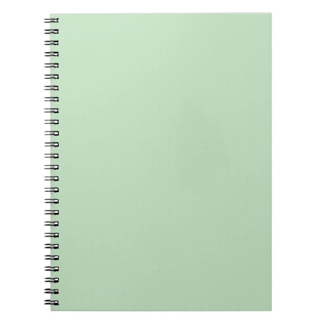 Pastell-Mint-Einfarbig-Minimalist Notizblock (Vorderseite)