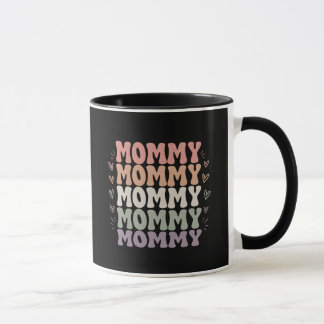 Pastell-Mommy-Typografie-Tasse | Muttertagsgeschen Tasse