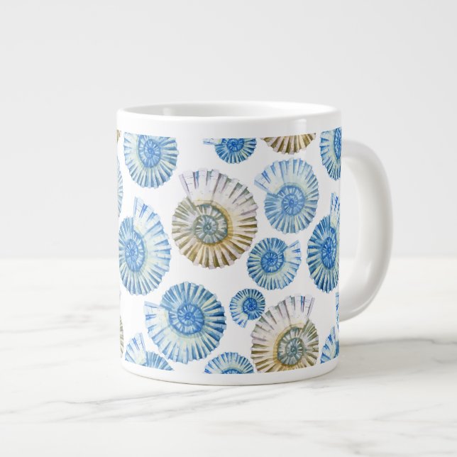 Pastell-Muster 2 Jumbo-Tasse (Vorderseite Rechts)