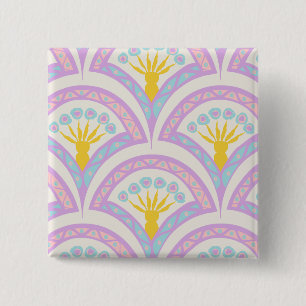 Pastell-Muster mit Muschelform Button