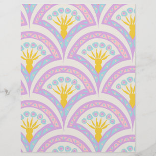 Pastell-Muster mit Muschelform Flyer