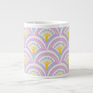 Pastell-Muster mit Muschelform Jumbo-Tasse