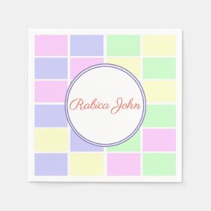 Pastell-Nursery-Farben Serviette