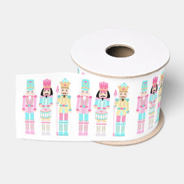 Pastell-Nussknacker-Ballett-Soldaten Rosa Weihnach Ripsband