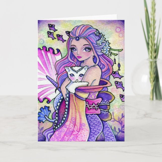 Pastell Ocean Fantasy - leere Karte (Vorderseite)