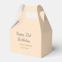 Pastell orange grau herzlichen 21. Geburtstag Name