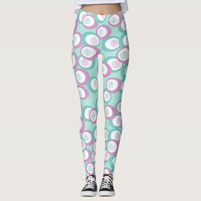 Pastell Ovals Leggings (Vorderseite)