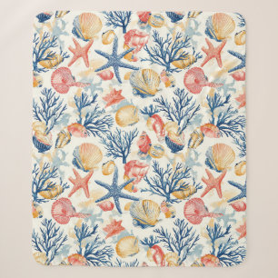 Pastell-Ozeanschalen mit zarten Korallenzweigen Sherpadecke
