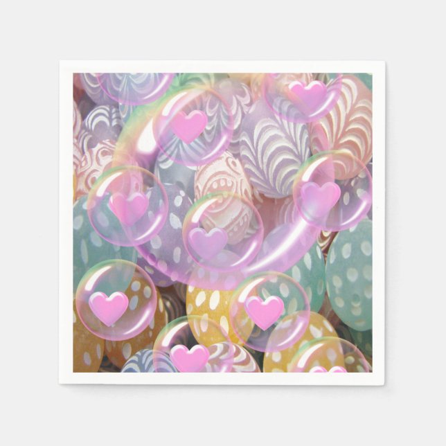Pastell-Papier-Servietten Serviette (Vorderseite)