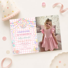 Pastell-Papierketten-whimsical Disco Ball Geburtst Einladung