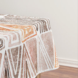 Pastell Pastell Terracotta Tribal Dreiecke Tischdecke