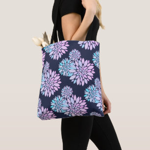 Pastell Petals Blume Muster Tote Bag