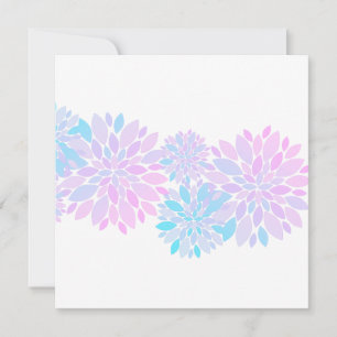 Pastell-Petals-Blumenmuster Flachkarte
