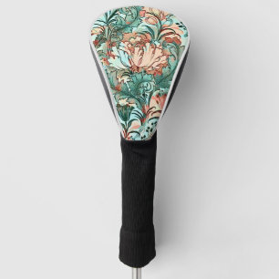 Pastell-Pfingstrosen-Tulpen-Krokus-William-Morris- Golf Headcover
