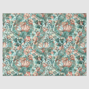 Pastell-Pfingstrosen-Tulpen-Krokus-William-Morris- Seidenpapier