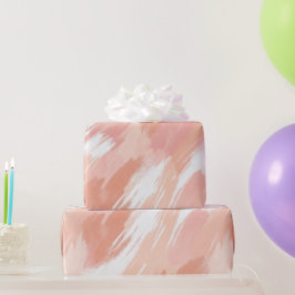 Pastell-Pfirsich-Rosa-Sanfte-Mischung Abstrakte St Geschenkpapier