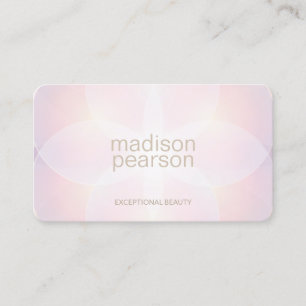 Pastell Pink Abstrakt Beauty Wellness-Center Visitenkarte