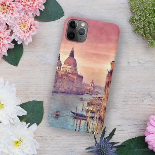 Pastell Pink Blauer Venedig Kanal Grande Wasserfar iPhone XS Max Hülle