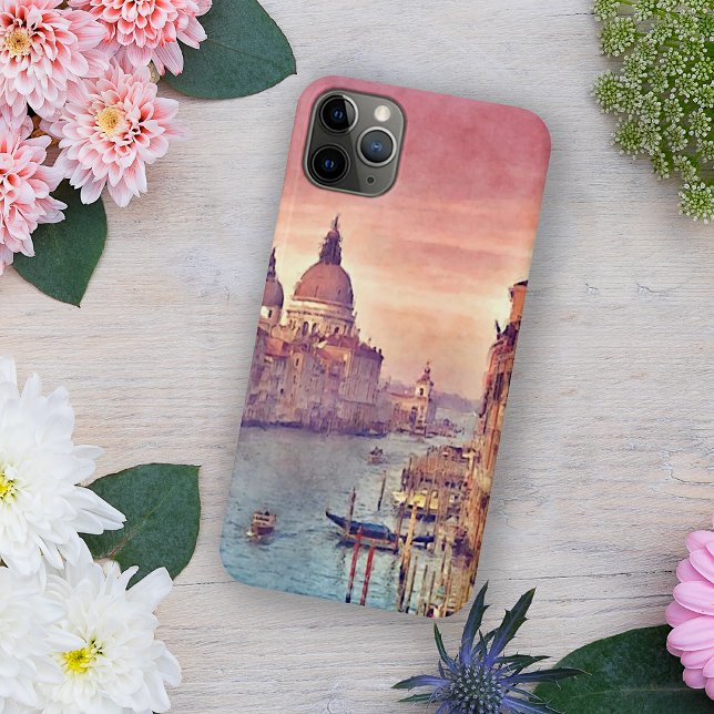 Pastell Pink Blauer Venedig Kanal Grande Wasserfar Case-Mate iPhone Hülle (Von Creator hochgeladen)