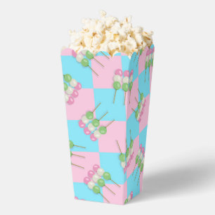 Pastell Pink Blue Checkered Dango Gevor Box Geschenkschachtel
